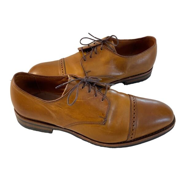 Allen Edmonds Boulevard Chestnut Cap Toe Derby Dress Shoe Size 11 - Picture 1 of 10